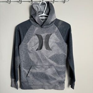 Hurley Boy's‎ Gray Activewear Pullover Hoodie Long Sleeve Size Small Performance